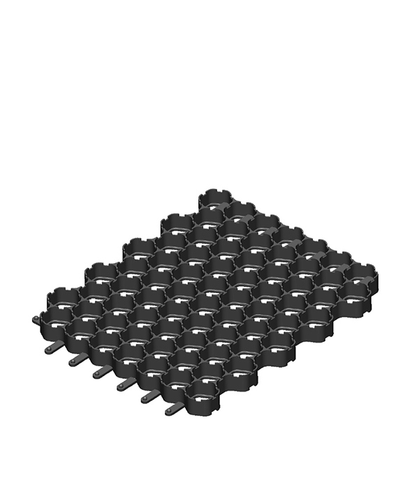 Plastic lawn grid Gidrolica Eco Normal black C250 530x430x33 mm