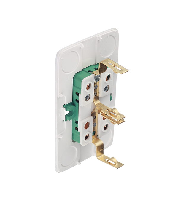 Розетка Hegel Alfa накладная черная с изолирующей пластиной (РА16-153-08)