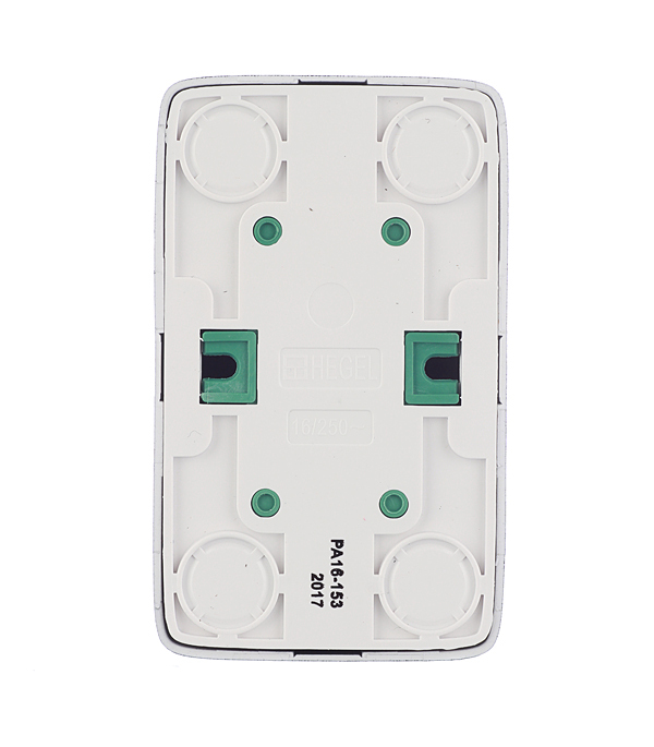 Розетка Hegel Alfa накладная черная с изолирующей пластиной (РА16-153-08)