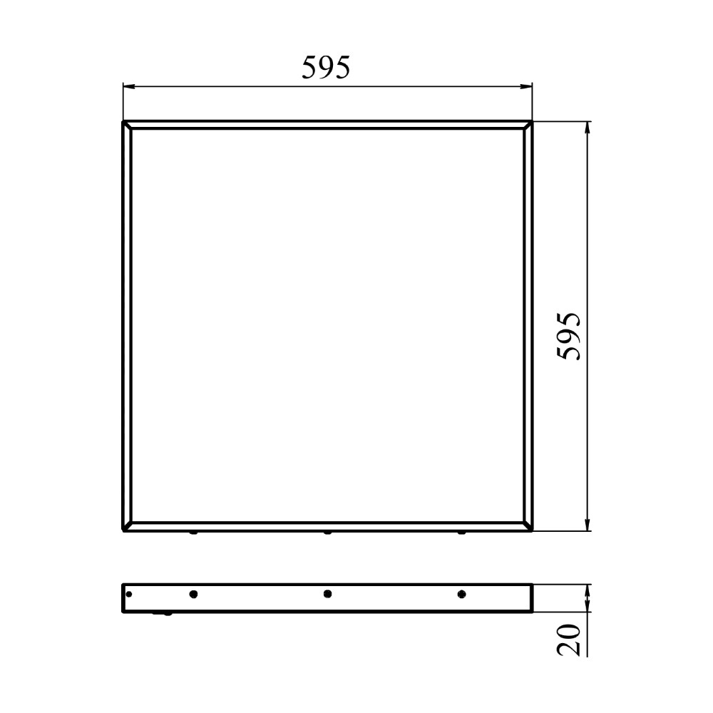 Светильник светодиодный для потолка армстронг Svet ДВО/ДПО-36 6000К 36 Вт IP40 белый призма (1704-10030)