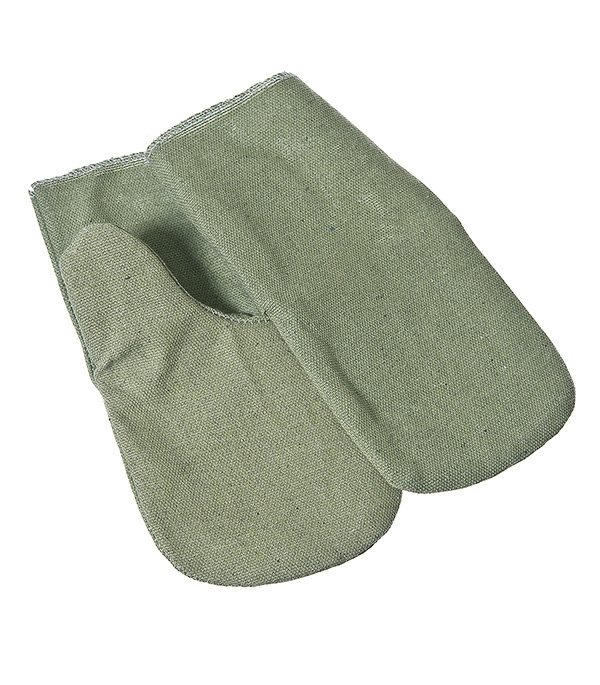 Рукавицы брезентовые огнеупорные с двойным наладонником 1 Marka оливковые 44-46 (M)