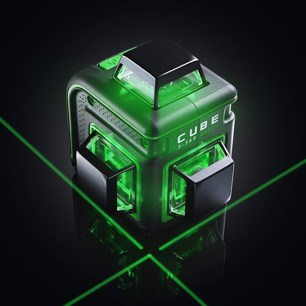 Уровень лазерный Ada Cube 3-360 Green Basic Edition (А00560)