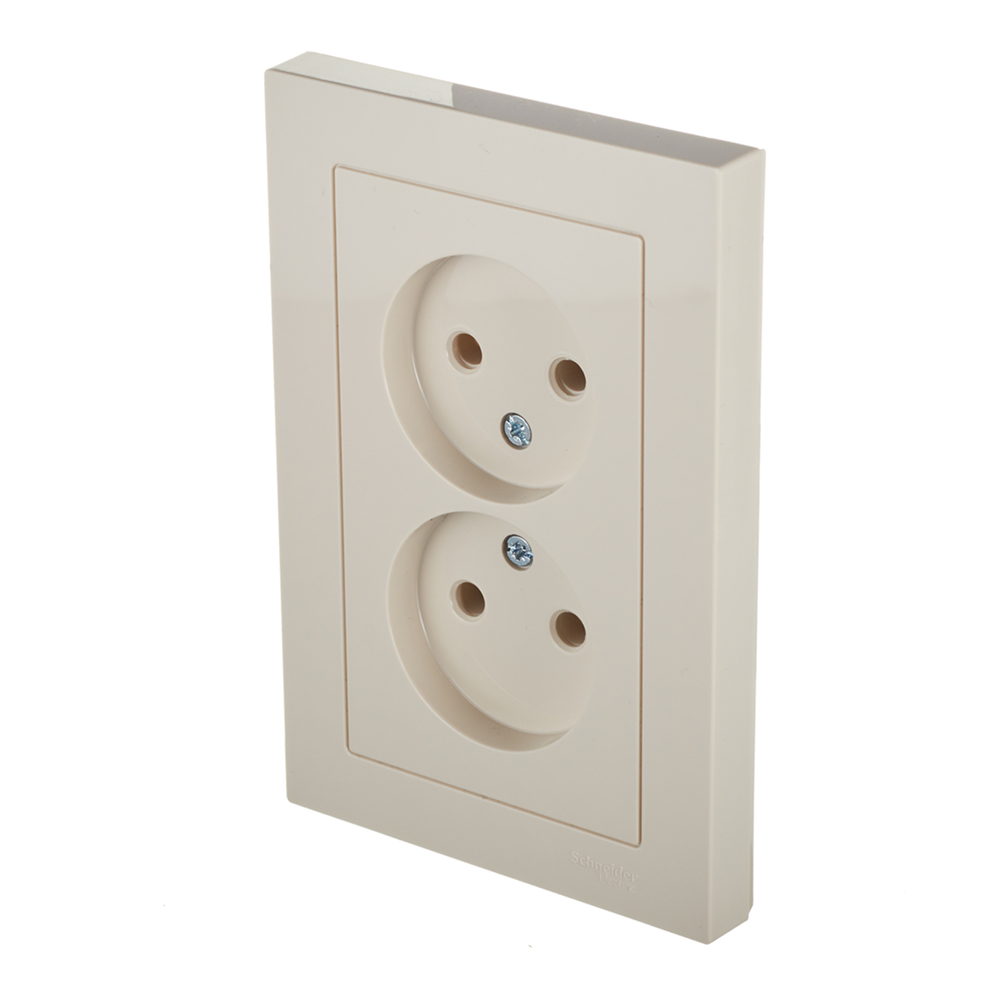 Розетка Systeme Electric AtlasDesign встраиваемая бежевая (ATN000220)
