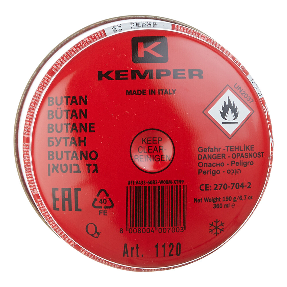 Баллон газовый Kemper прокалываемый 0,36 л