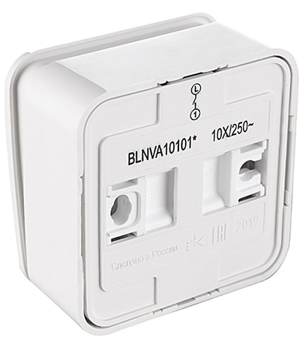 Выключатель Systeme Electric Blanca одноклавишный накладной белый (BLNVA101011)