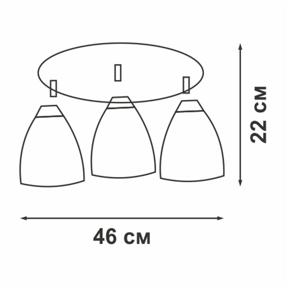 Люстра потолочная Vitaluce V4311 E27 180 Вт 9 кв.м (V4311-1/3PL)