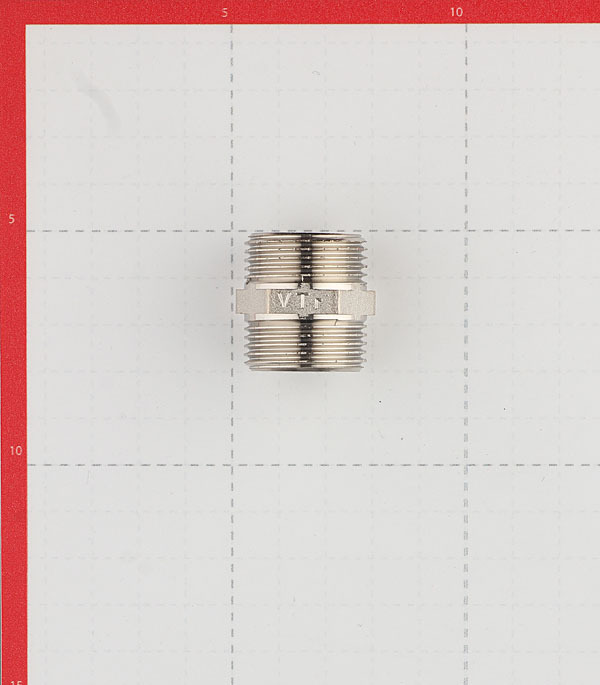 Ниппель Valtec 3/4 НР(ш) х 3/4 НР(ш) латунный (VTr.582.N.0005)