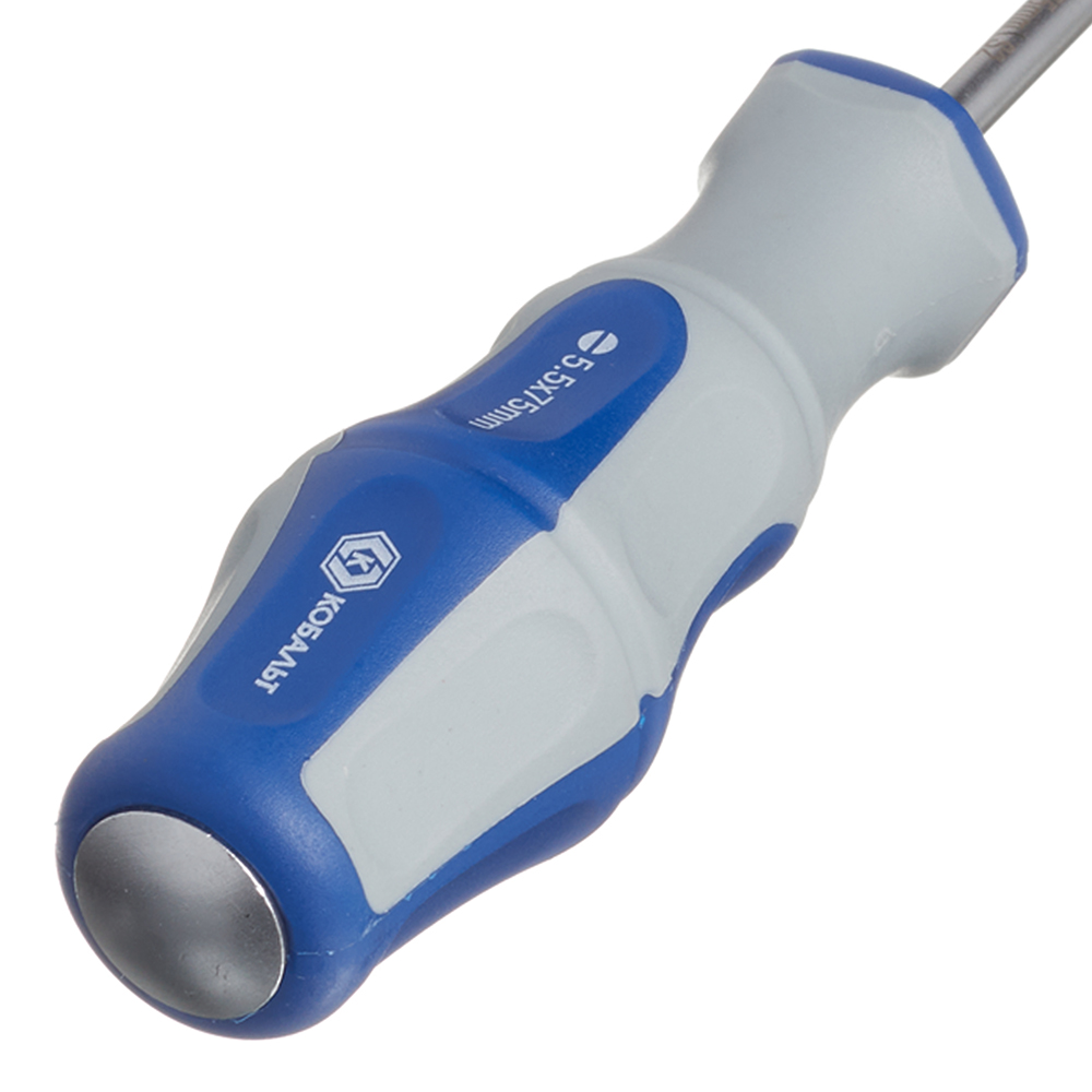 Отвертка плоская SL5.5 75 мм ударная Кобальт (646-539)