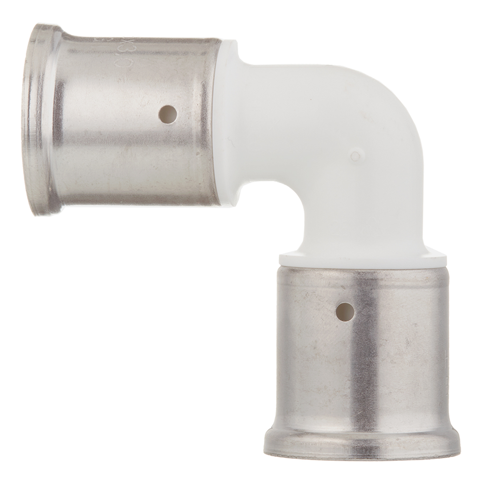 Угол Henco (1PKW-2626) 26(пресс) х 26(пресс) PVDF белый