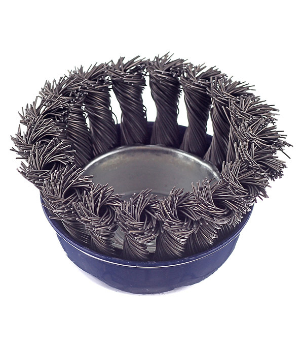 Корщетка для УШМ Практика витая жесткая чашеобразная d75 мм M14