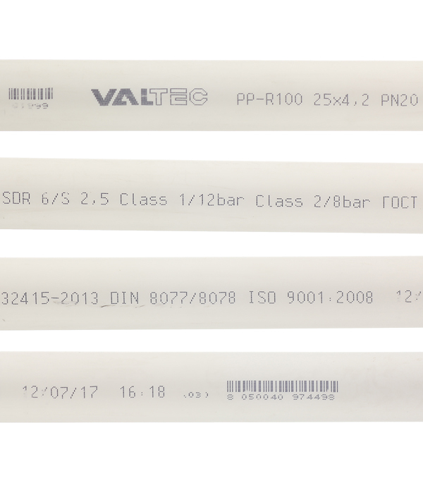 Труба полипропиленовая Valtec 25х2000 мм PN20/PN25 (VTp.700.0020.25.02)