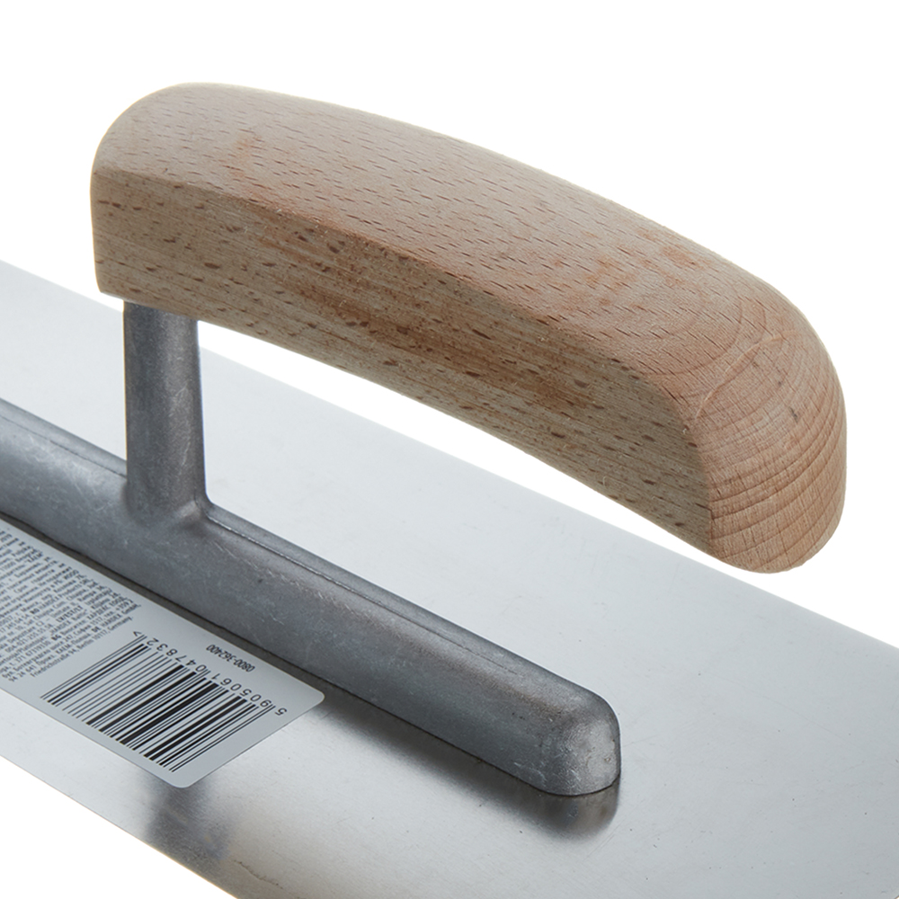 Гладилка плоская Hardy Stucco серия 36 (0800-362400) 240x110x90 мм с деревянной ручкой