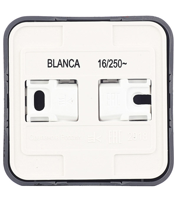 Розетка Systeme Electric Blanca накладная антрацит (BLNRA000116)
