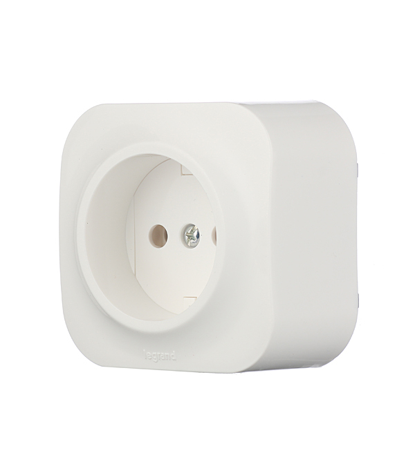 Розетка Legrand Quteo накладная белая (782210)