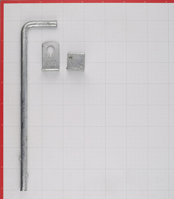 Засов воротный Gah Alberts вертикальный 400 мм оцинкованный