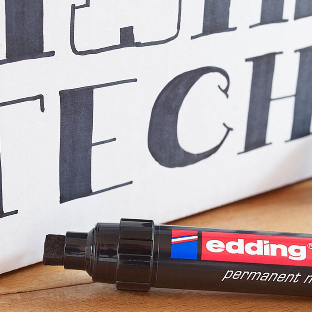 Маркер перманентный Edding 390 синий грифель 4-12 мм