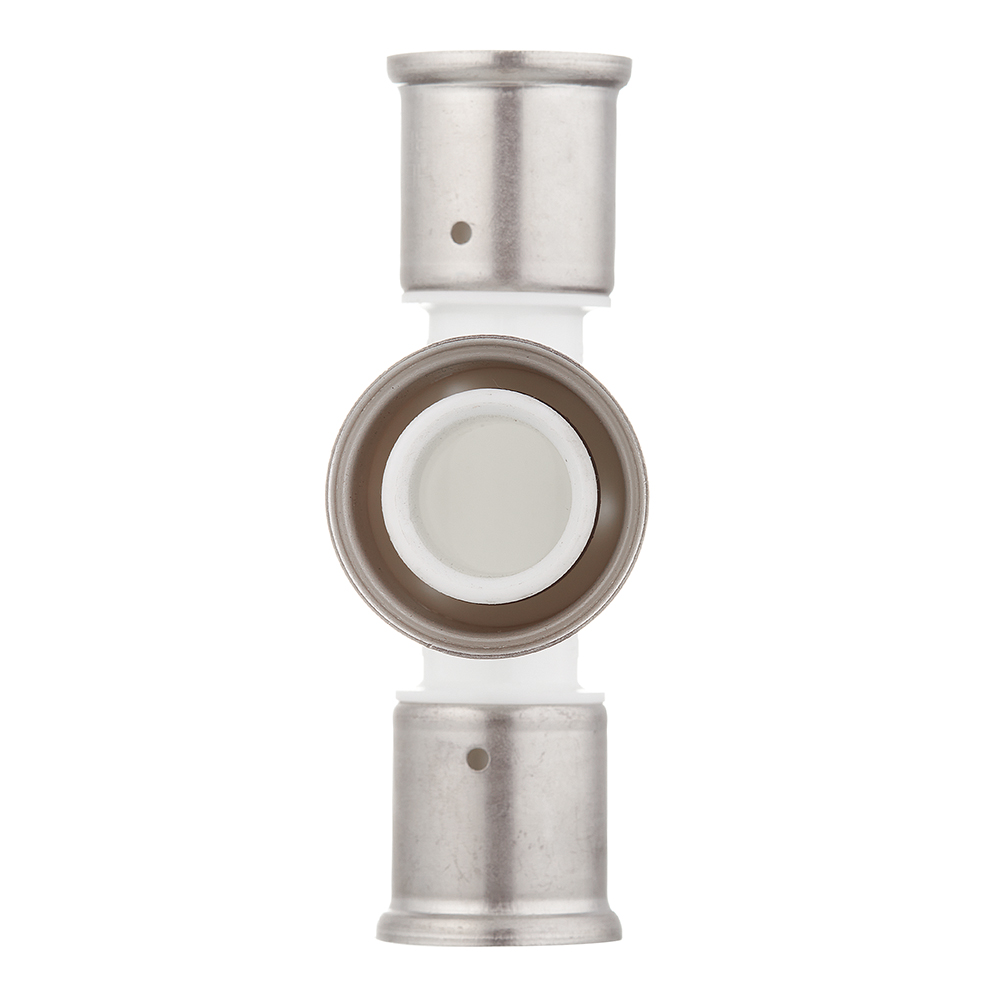 Тройник Henco (12PKW-263226) 26(пресс) х 32(пресс) х 26(пресс) PVDF белый
