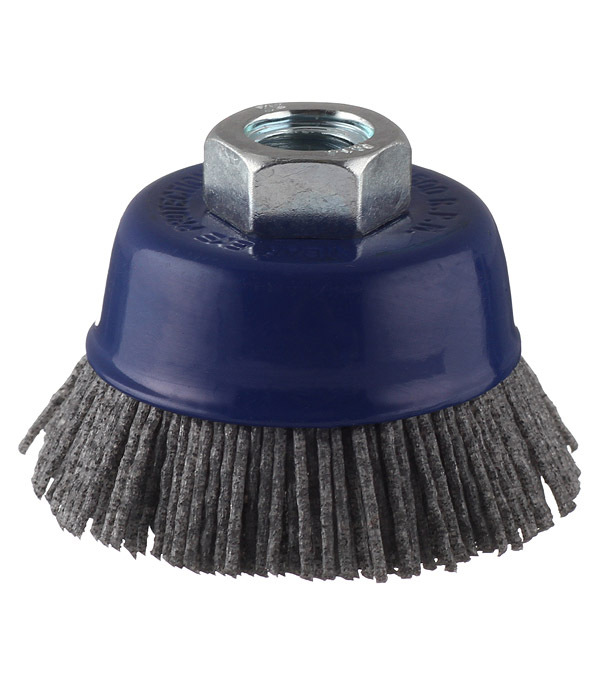 Корщетка для УШМ Практика мягкая чашеобразная d65 мм M14 нейлоновая