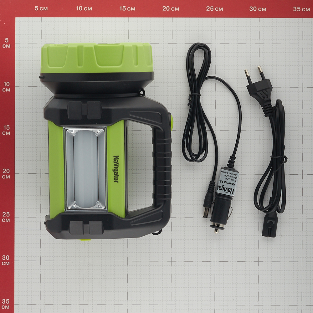 Фонарь ручной Navigator светодиодный 21 LED 15 Вт аккумуляторный пластик