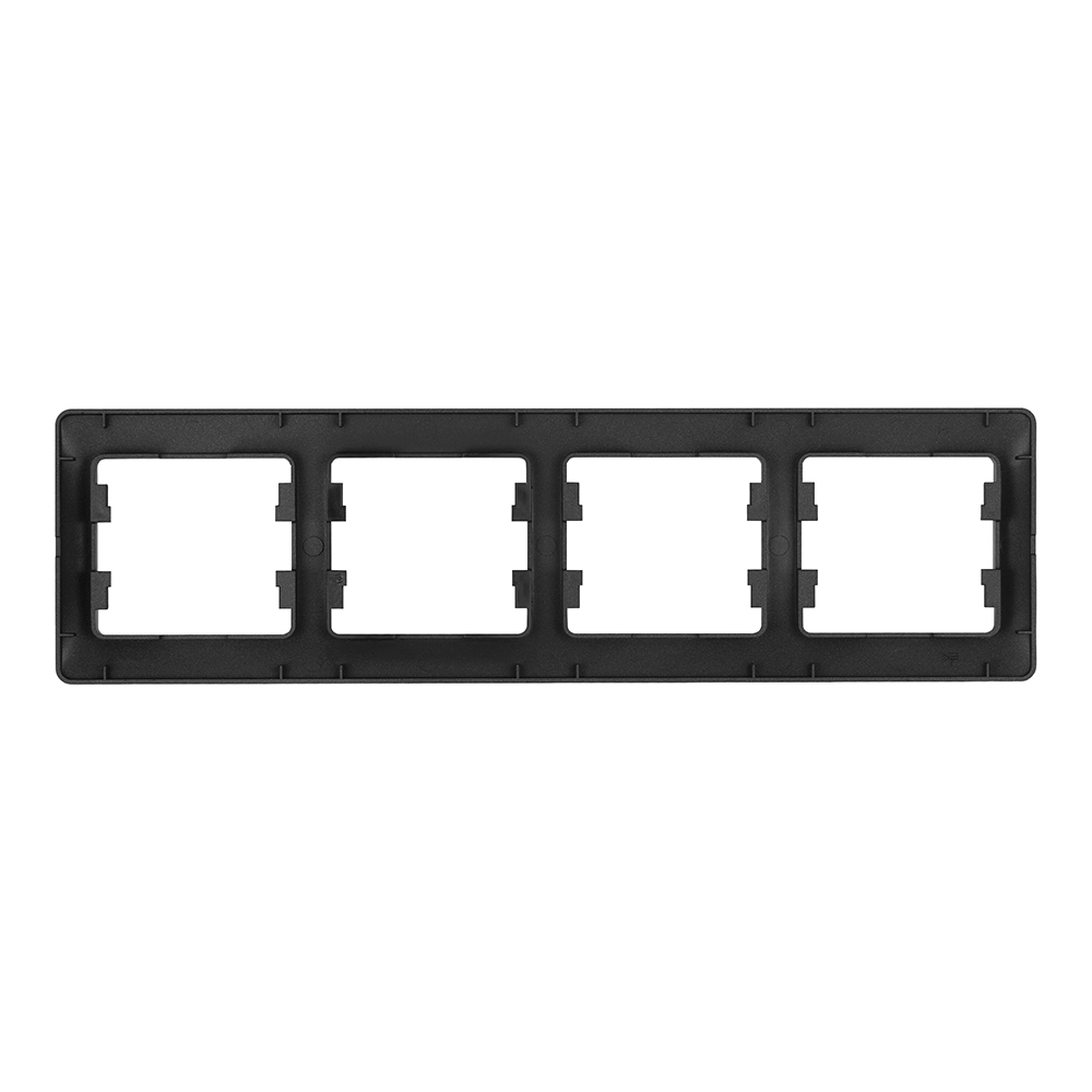 Рамка Systeme Electric Glossa четырехместная антрацит (GSL000704)