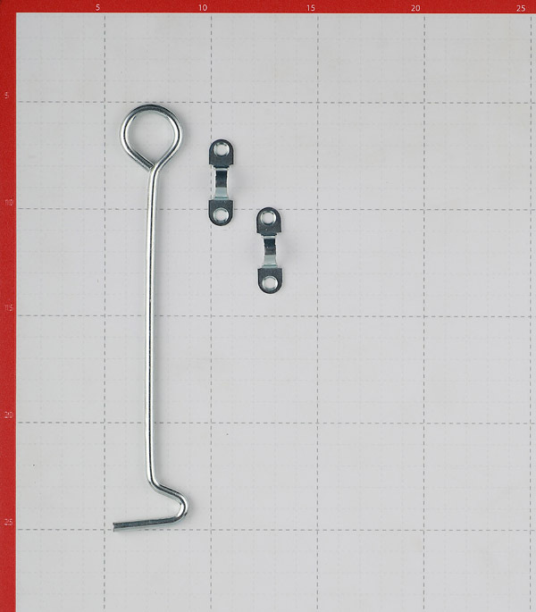 Крючок ветровой КР-200 200 мм оцинкованный