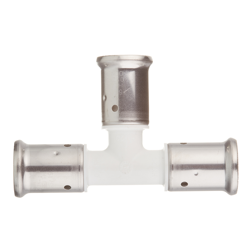 Тройник Henco (9PKW-202020) 20(пресс) х 20(пресс) х 20(пресс) PVDF белый