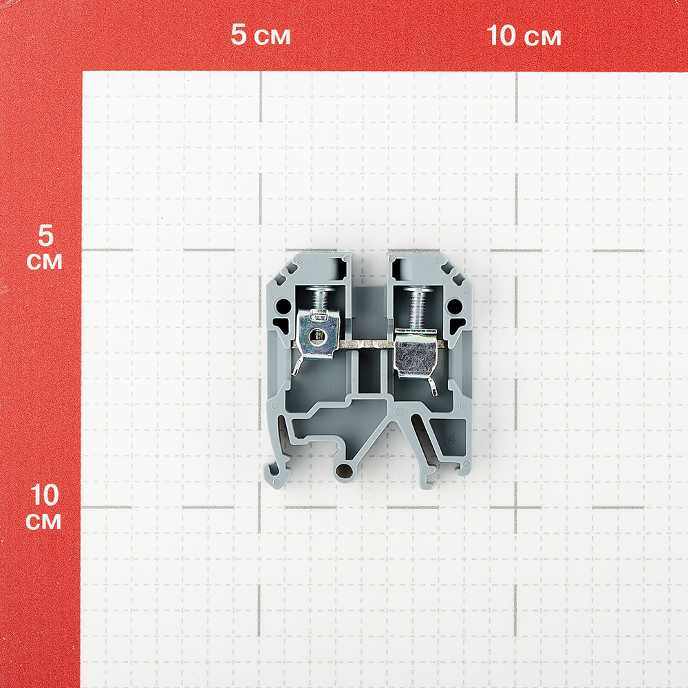 Колодка клеммная винтовая Navigator 6 кв.мм серая (10 шт.) (612102)