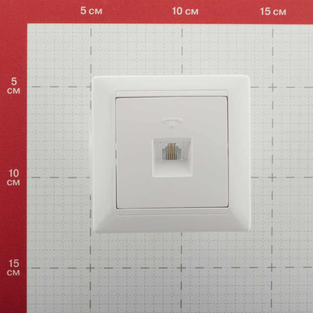 Розетка телефонная Svet встраиваемая белая RJ11 (SV1001-0040)