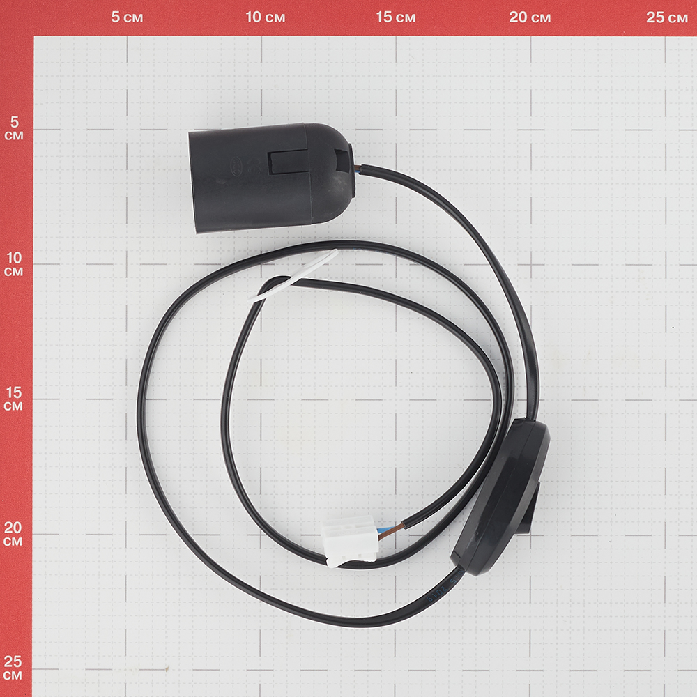 Патрон для лампы E27 Svet ПС 0127 полипропиленовый IP20 подвесной с выключателем (1010-00020)