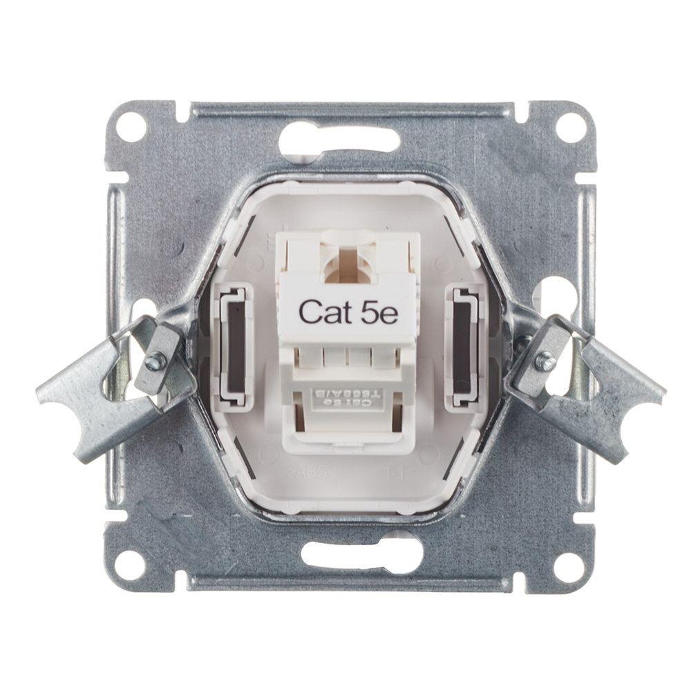 Розетка компьютерная Systeme Electric AtlasDesign встраиваемая белая RJ45 (ATN000183)