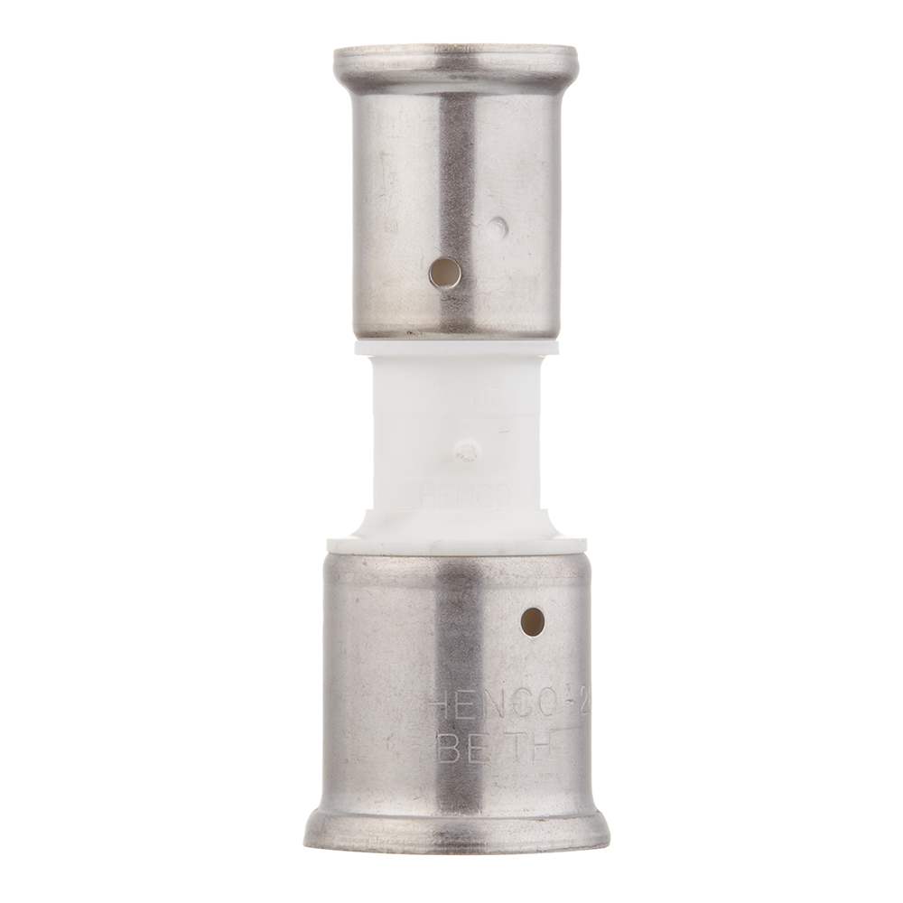 Муфта Henco (16PKW-2620) 26(пресс) х 20(пресс) PVDF белая