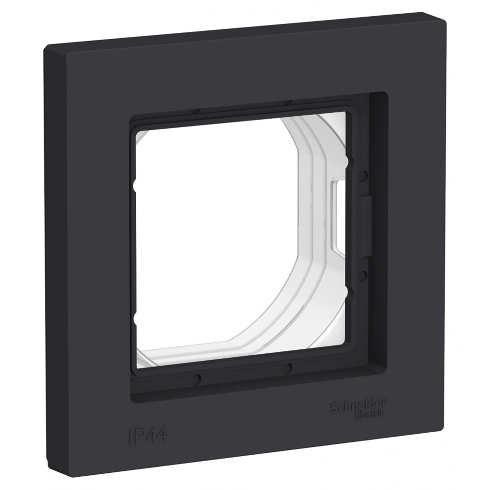 Рамка Systeme Electric AtlasDesign Aqua одноместная карбон (ATN441001)