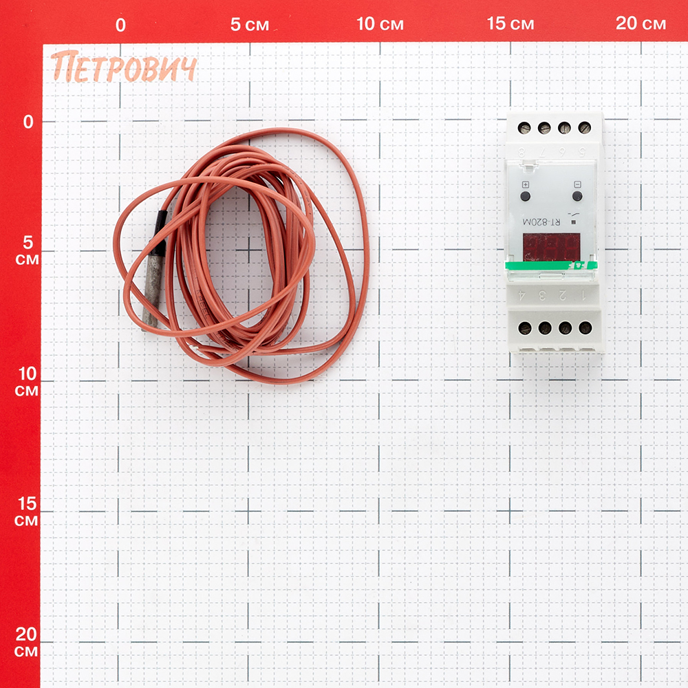 Реле контроля температуры модульное F&F RT-820M (EA07.001.007) 230 В 16 А 1P+N