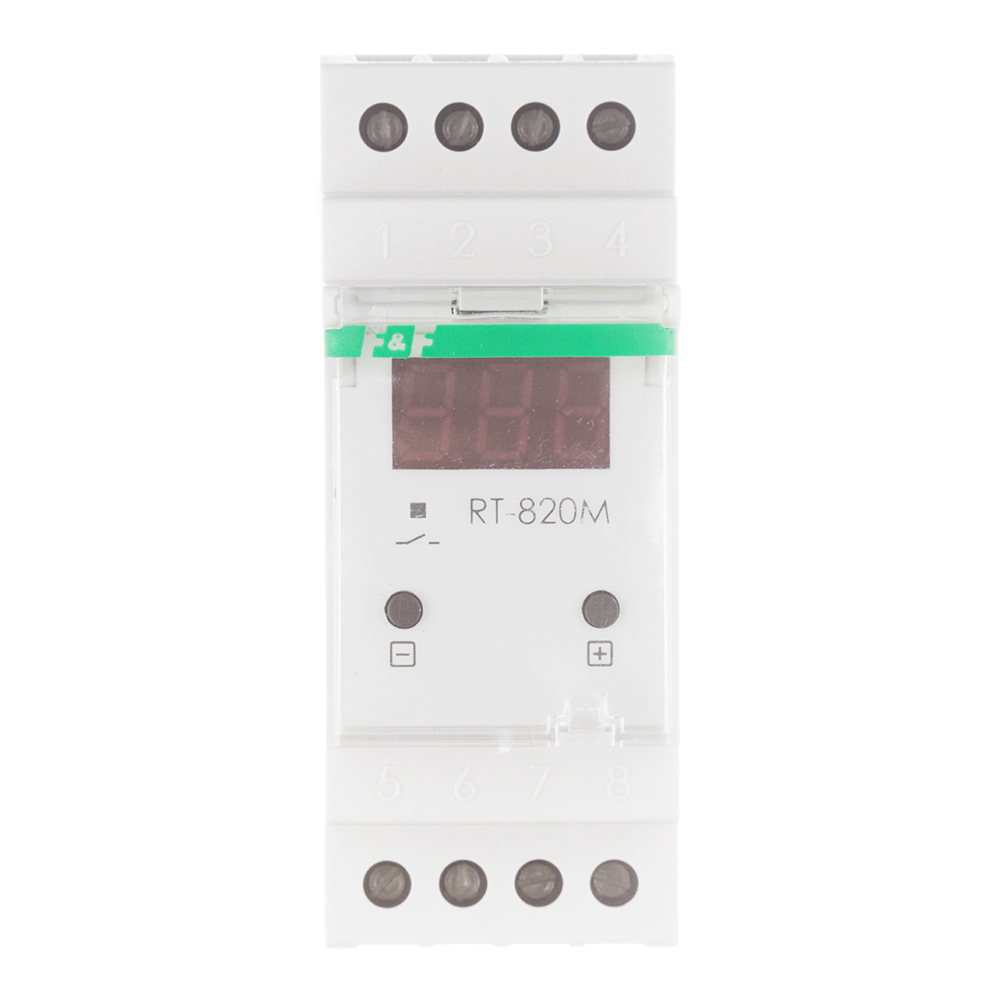 Реле контроля температуры модульное F&F RT-820M (EA07.001.007) 230 В 16 А 1P+N