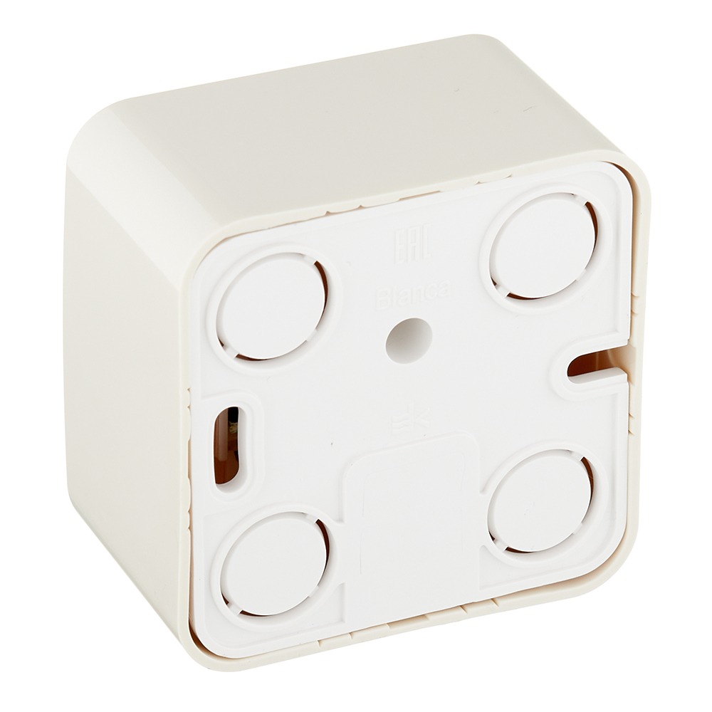 Розетка компьютерная Systeme Electric Blanca накладная бежевая 2хRJ45 (BLNIA045457)