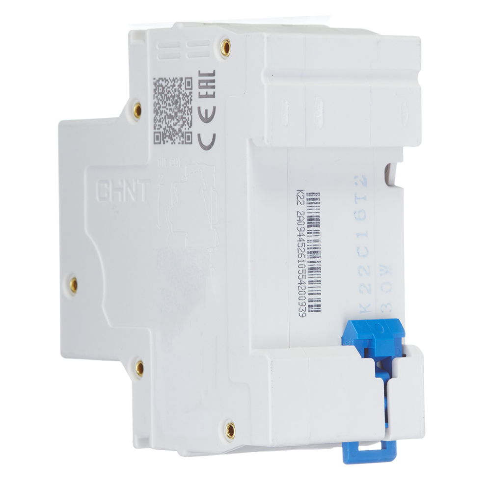 Автомат дифференциальный Chint NXBLE-63Y 16А 1P+N тип AC 30 мА 4,5 кА компактный (105542)