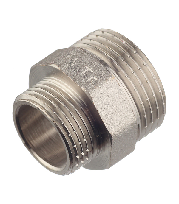 Ниппель переходной Valtec 1 НР(ш) х 3/4 НР(ш) латунный (VTr.580.N.0605)