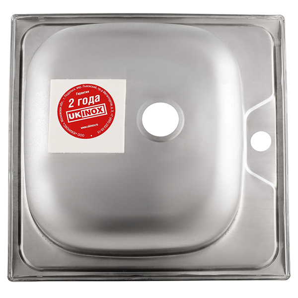 Мойка для кухни Ukinox Классика 48х48х14,5 см врезная сталь (CLM480.480---4K OC)