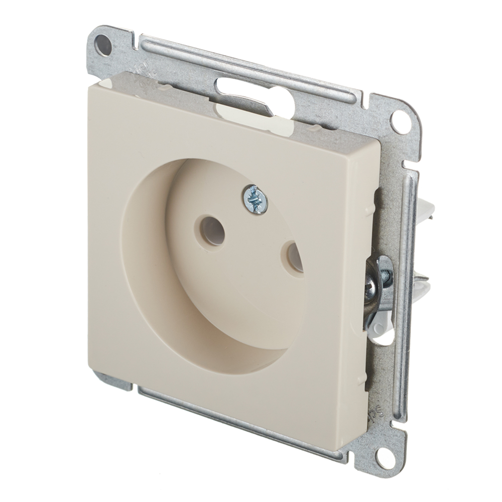 Розетка Systeme Electric AtlasDesign встраиваемая бежевая (ATN000241)