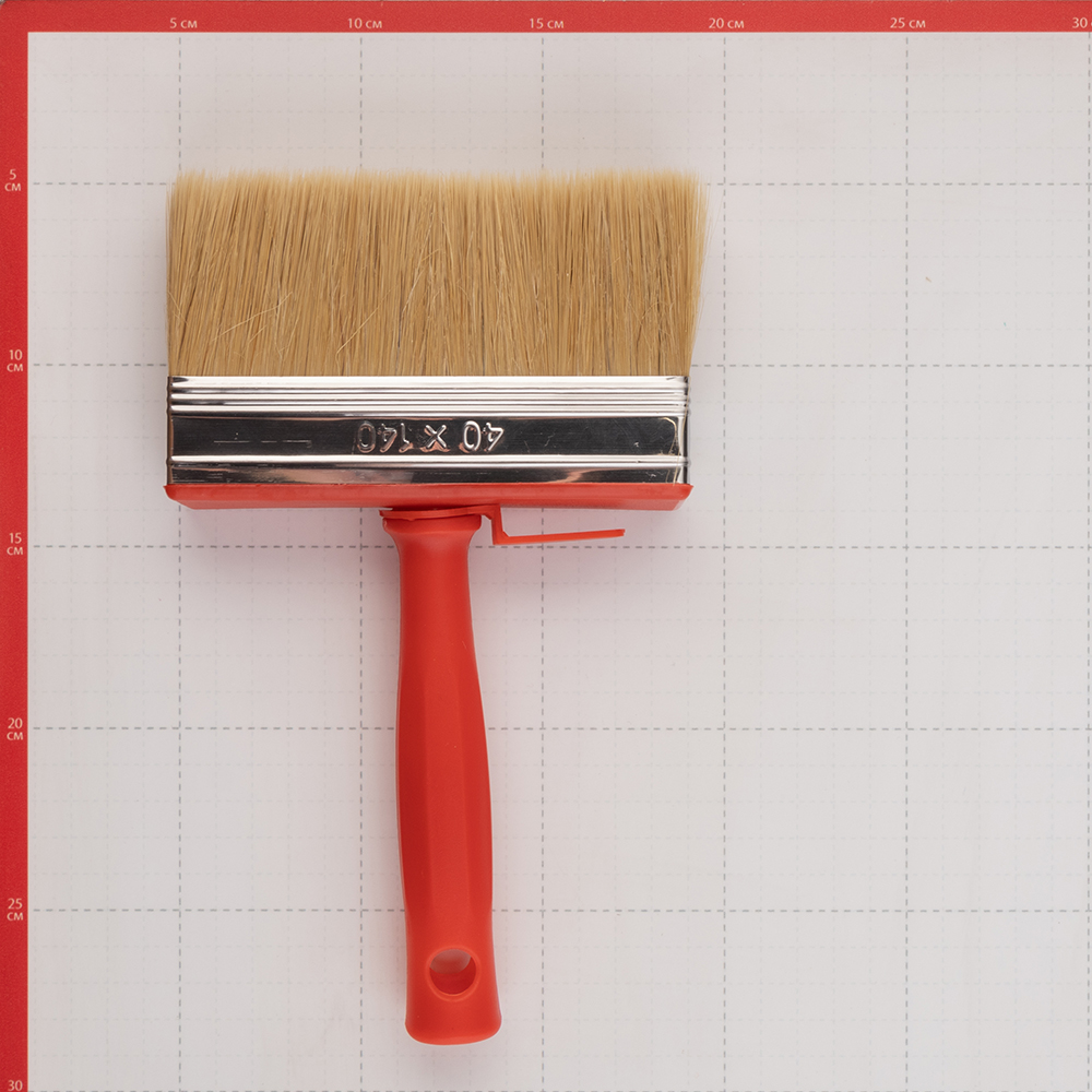 Кисть макловица смешанная щетина пластиковая ручка 140х40 мм для ЛКМ на водной основе и клея