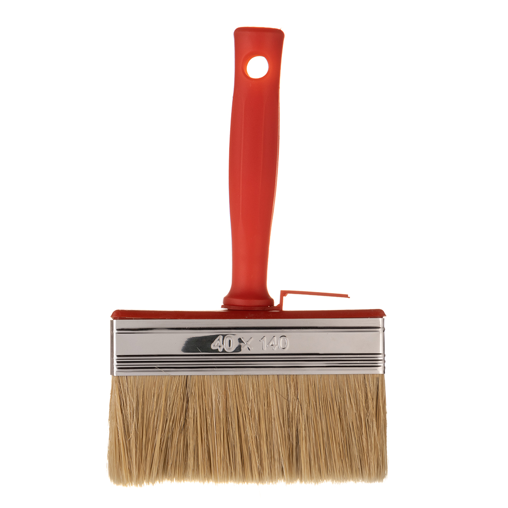 Кисть макловица смешанная щетина пластиковая ручка 140х40 мм для ЛКМ на водной основе и клея