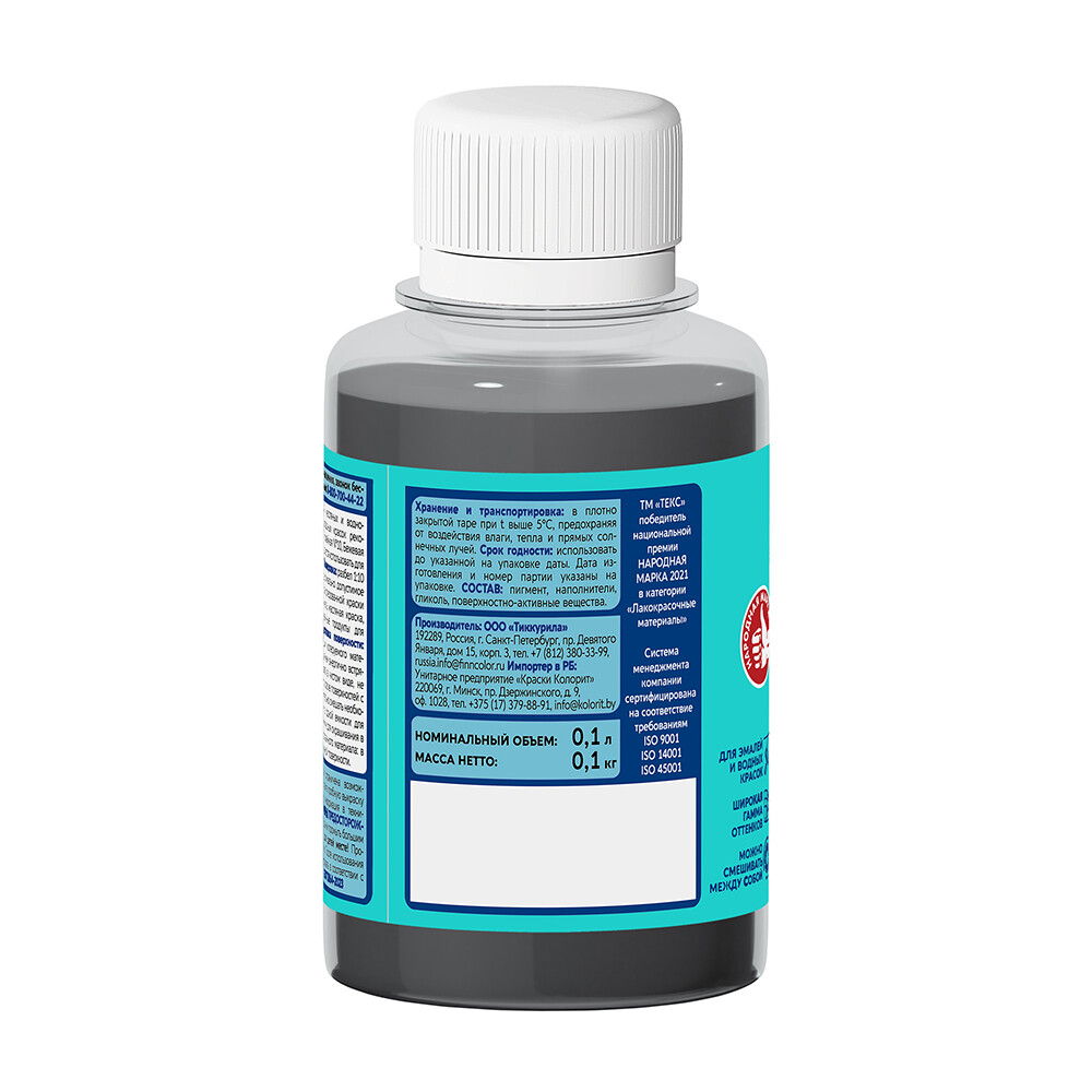 Колер паста Текс Универсал черная №11 0,1 л