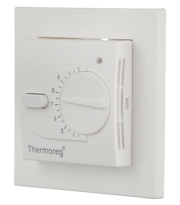 Терморегулятор механический для теплого пола Thermoreg TI-200dis белый