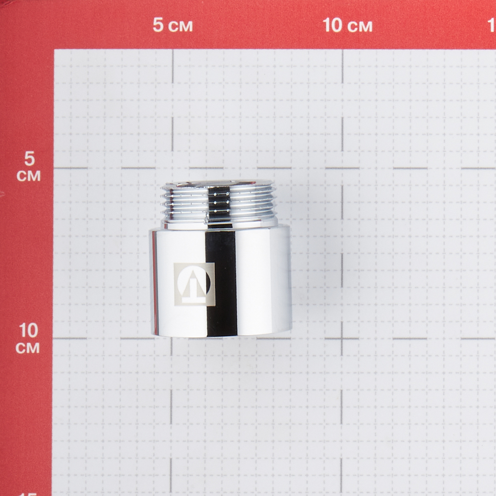Удлинитель Valtec 30 мм х 1 ВР(г) х 1 НР(ш) хром латунный (VTr.198.C.0630)