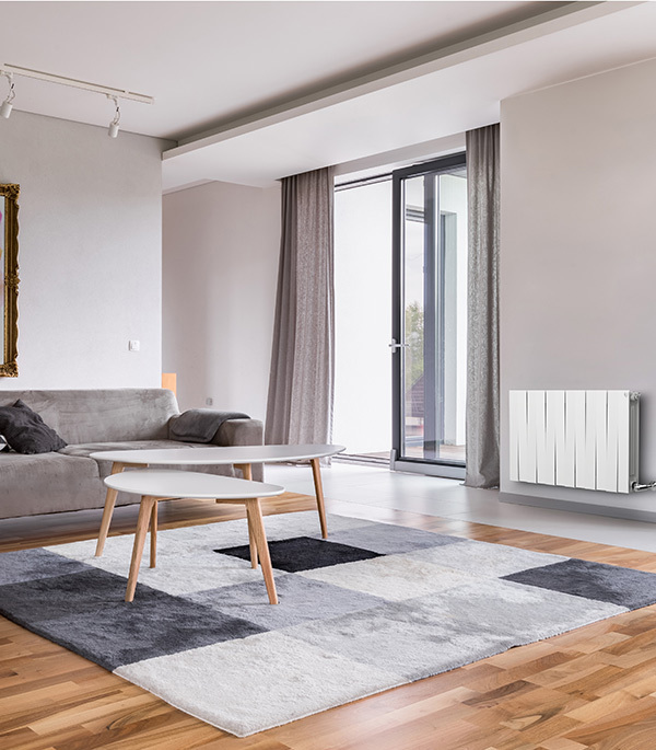 Радиатор биметаллический Royal Thermo Piano Forte 500 мм 10 секций 1" боковое подключение 591х800 мм белый