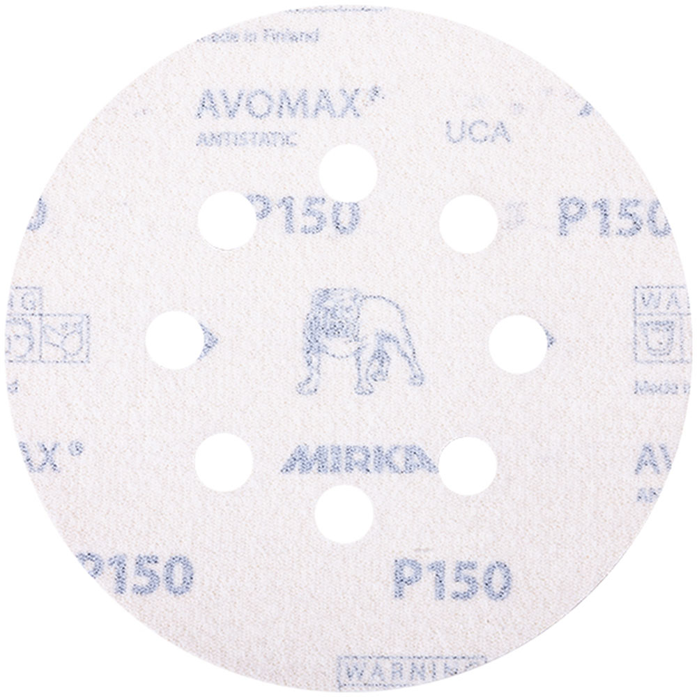 Диск шлифовальный Mirka Antistatic d125 мм P150 на липучку бумажная основа (5 шт.)