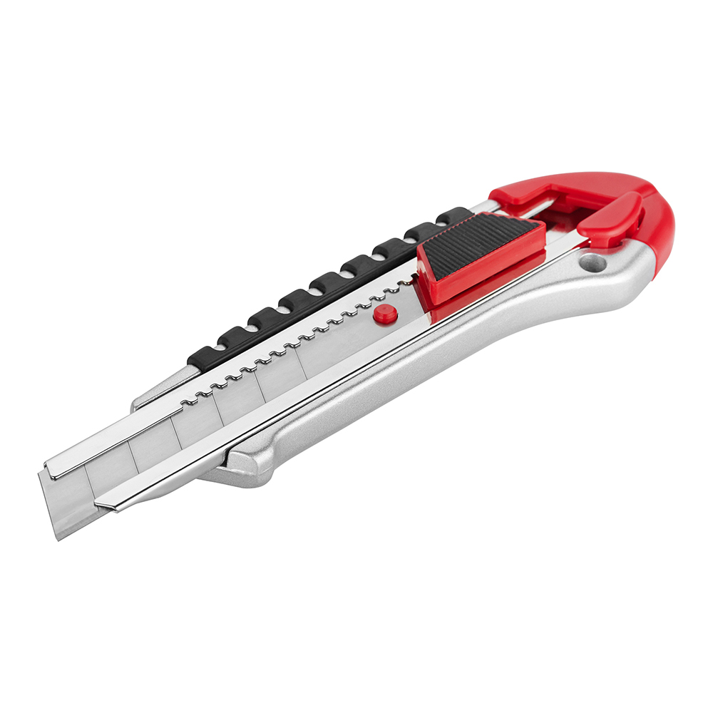 Нож строительный Hesler 25 мм с ломающимся лезвием стальной корпус