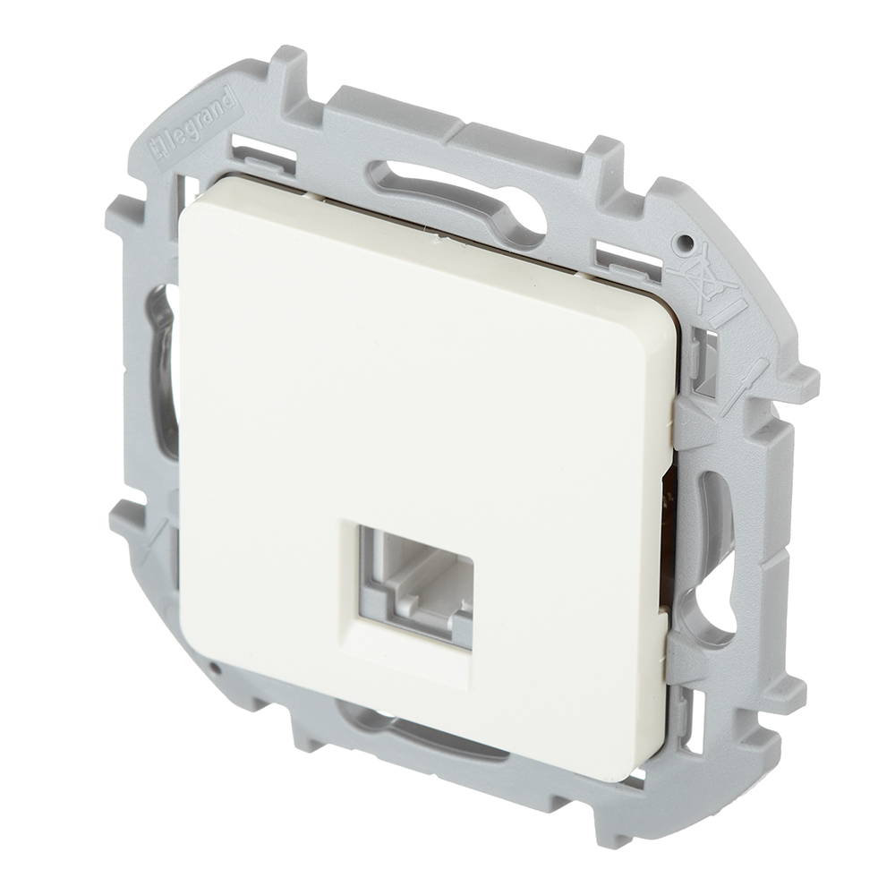 Розетка телефонная Legrand Inspiria встраиваемая слоновая кость RJ11 (673821)
