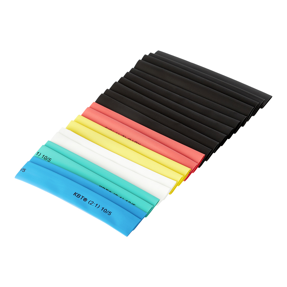 Трубка термоусадочная КВТ Колорит ТНТ нг 10/5 мм 100 мм 6 цветов (20 шт.)