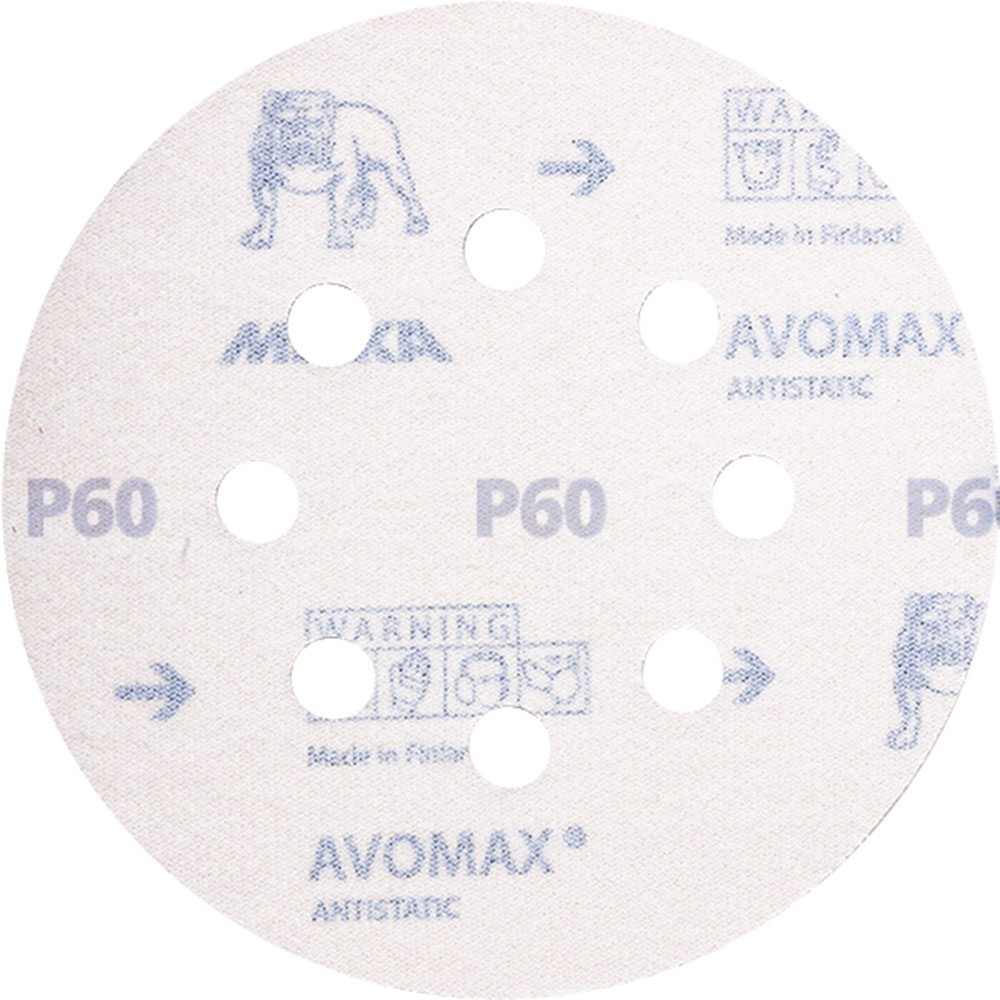 Диск шлифовальный Mirka Antistatic d125 мм P60 на липучку бумажная основа (5 шт.)